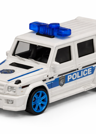 Realistische Metall-Polizeiautos im Set