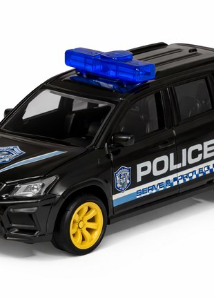 Realistische Metall-Polizeiautos im Set