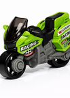Grünes Rennmotorrad