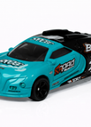 Türkis-schwarzes Sportauto