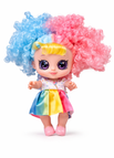 Bunte Puppe mit Kinderwagen