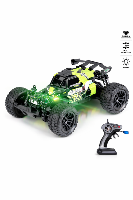 Rasantes Off-Road RC Auto mit LED-Beleuchtung