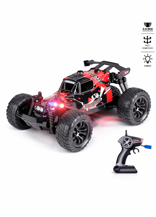 Rasantes Off-Road RC Auto mit LED-Beleuchtung