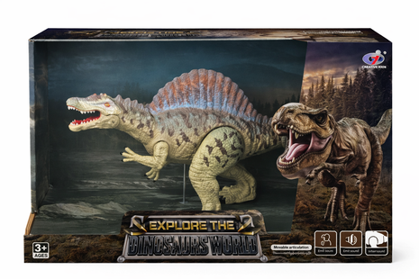 Dinosaurier-Modell mit Sound & beweglichen Gelenken (Brachiosaurus oder Spinosaurus)