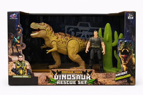 Dinosaurier Rescue Set – Figuren- & Zubehör-Set (Dinosaur Series)