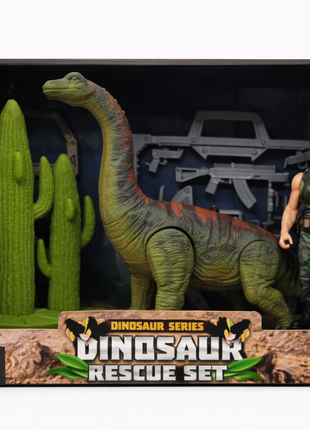Dinosaurier Rescue Set – Figuren- & Zubehör-Set (Dinosaur Series)