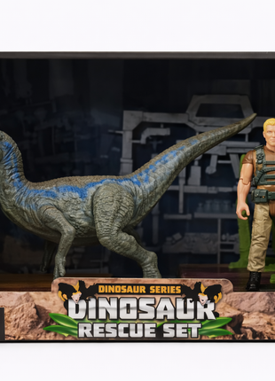 Dinosaur Rescue Set – Dino-Spielset mit Figur & Dschungel-Zubehör (sortiert)