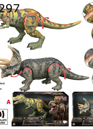 Bewegliche Tyrannosaurus-Dinosaurierfigur (35 cm) mit Verpackung und Gelenk-Features