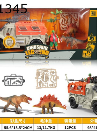 Abenteuer-Set Dino Jeep mit Figuren