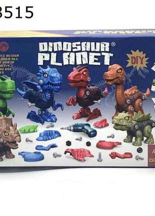 Bunte Dinosaurier-Bausteine mit Schraubendreher
