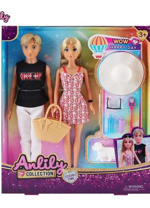 Stylische Anlily Puppenset mit Freizeitaccessoires