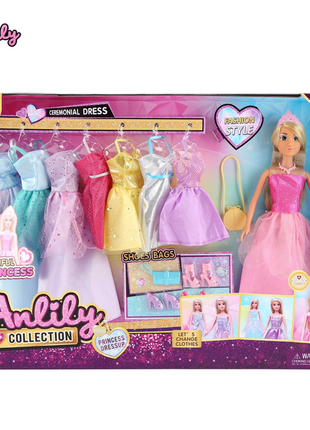 Modische Anlily Prinzessinnen-Puppe mit Kleidern