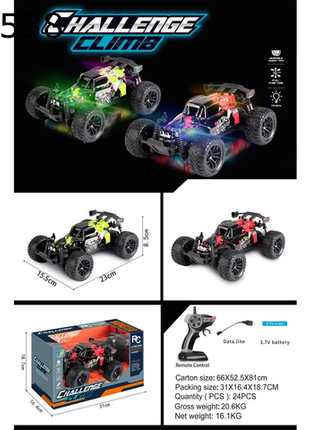 Rasantes Off-Road RC Auto mit LED-Beleuchtung
