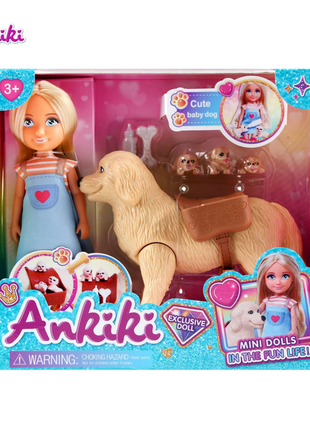 Zauberhafte Puppen- und Hundespielset für Kinder ab 3 Jahren