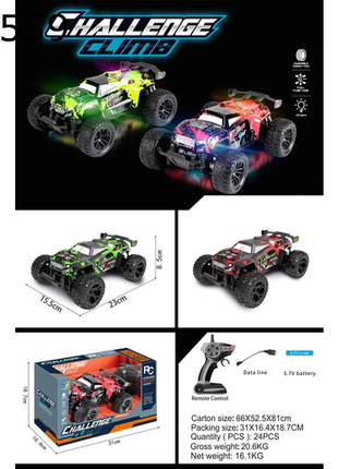 Schnelles Offroad-Fernsteuerauto mit LED-Lichtern