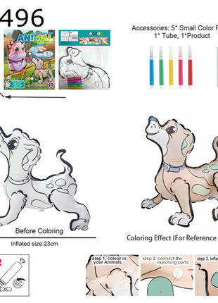 Kreatives Tier-Malset mit Pudelmotiv