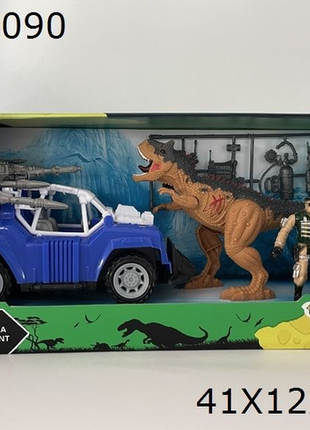 Elektrische Dinosaurier-Szene mit Licht und Sound