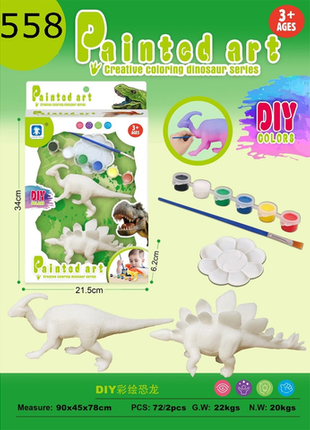 Kreatives Dino-Malset für Kinder ab 3 Jahren