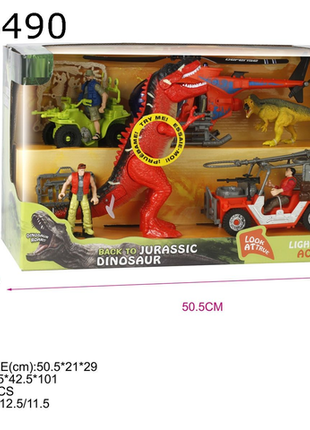 Interaktives Dinosaurier-Abenteuer-Set mit Licht und Sound