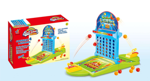 Buntes Connect 4 Spiel mit Abschussmechanik