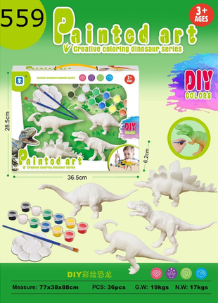 Kreatives Dinosaurier DIY Malset für Kinder