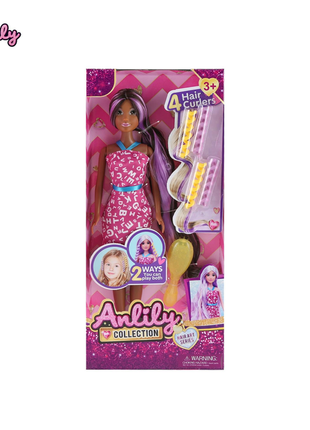 Anlily Modepuppe mit Haarstyling-Set für kreatives Spiel