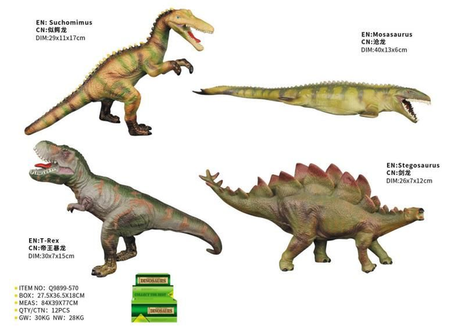 Detailgetreue Vinyl-Dinosaurierfiguren für Abenteuer