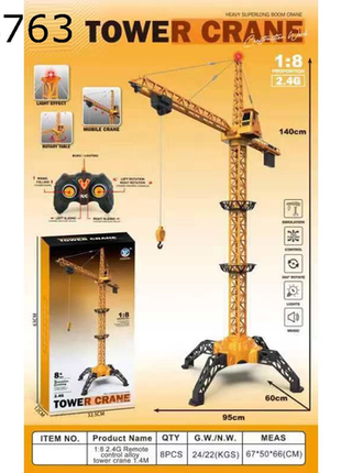 1.4m Ferngesteuerter Kran für Kinder